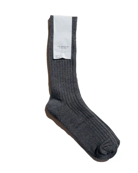 Lady White Co. LWC Sock Black Melange