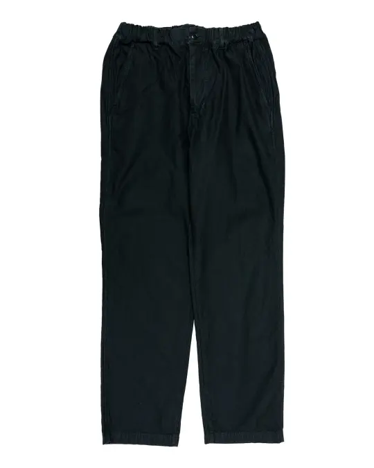 Sage de Cret Cotton/Linen Back Satin Tapered Pants Black