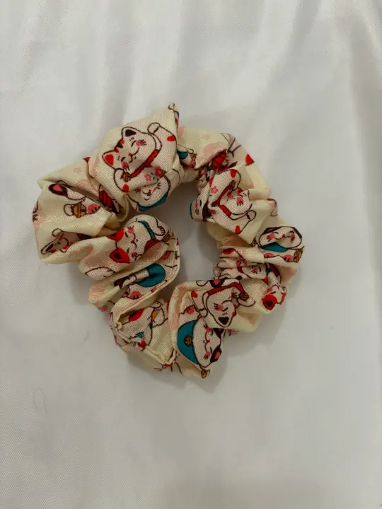 Lucky Cat Scrunchie
