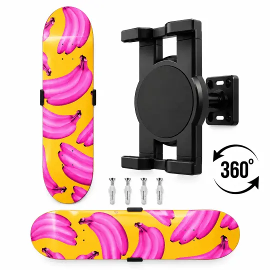deckarts 360° Rotating Wall Mount – Adjustable Skateboard Display Holder