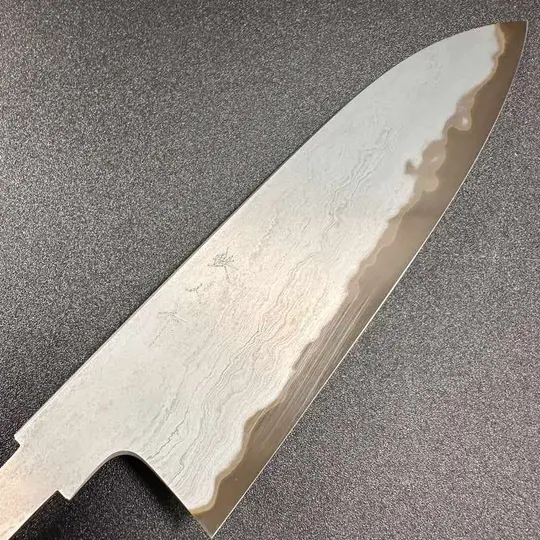 Tetsujin Hamono Blue #2 Metal Flow 180mm Santoku
