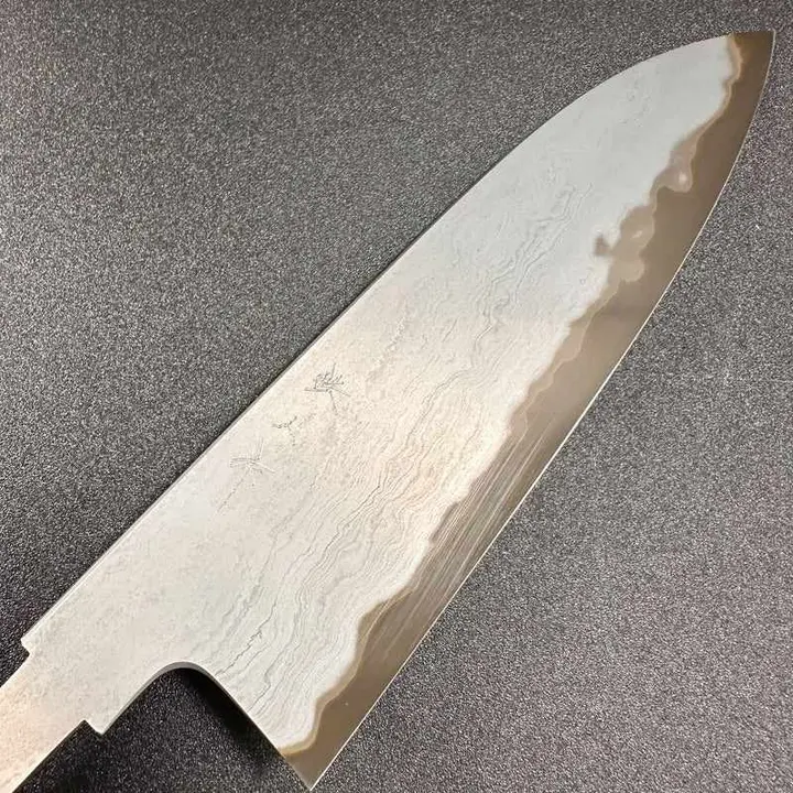 Tetsujin Hamono Blue #2 Metal Flow 180mm Santoku