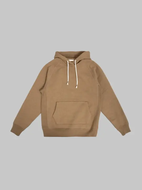 Wonder Looper Pullover Hoodie Iron Mordant Foxfibre® Double Heavyweight French Terry Coyote 80