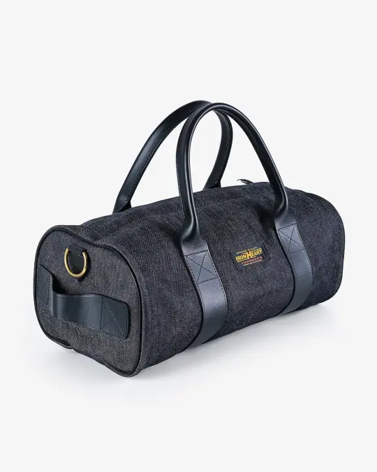 21oz Selvedge Denim and Buttero Leather Holdall - Indigo