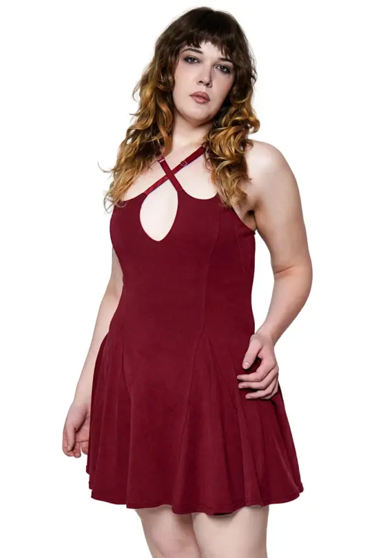Oxblood Florence Mini Dress