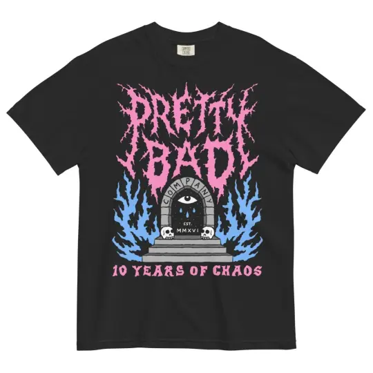Pretty Bad 10 years of chaos t-shirt