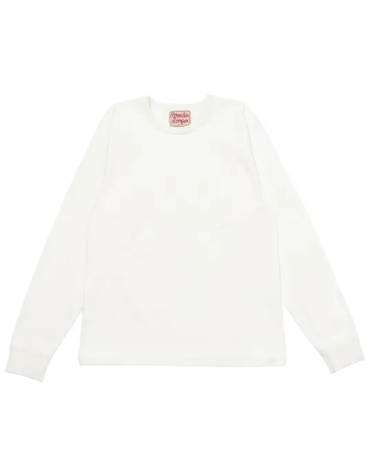 Double Heavyweight Long Sleeve T-shirt - White