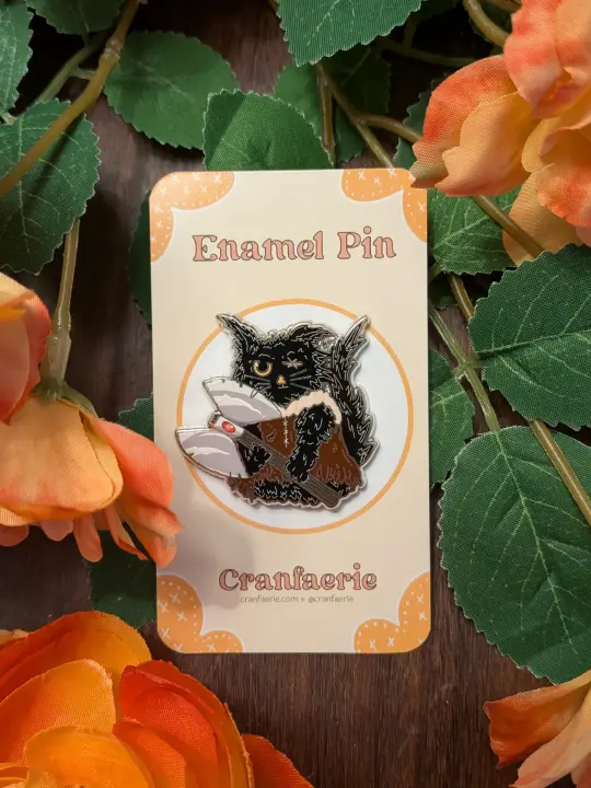 Barbarian Cat Enamel Pin