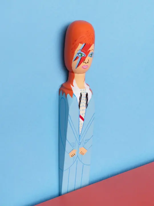Door Stopper 'Major Dave' Hand Painted Wood