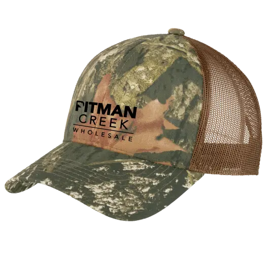Pitman Creek Structured Camouflage Mesh Back Cap