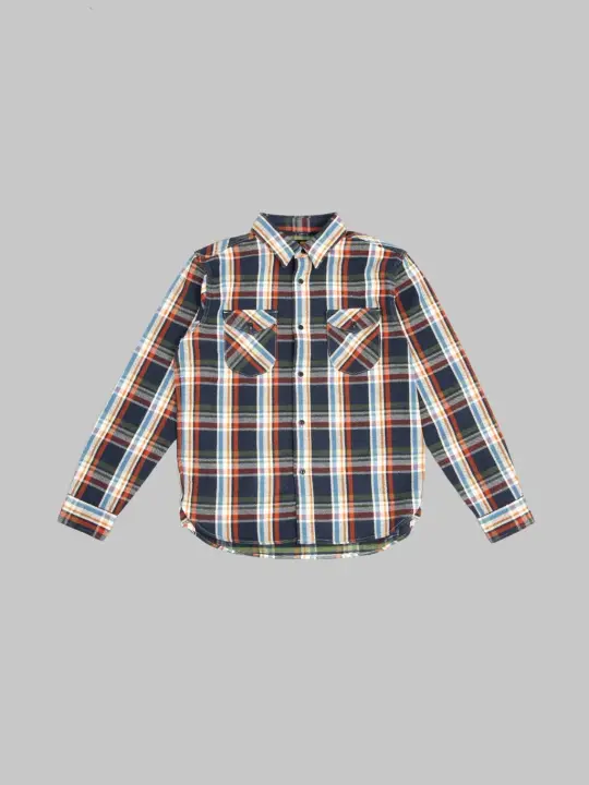 UES Heavy Flannel Shirt Navy