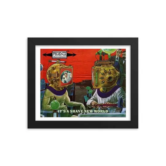 It's A Shave New World Framed Print
