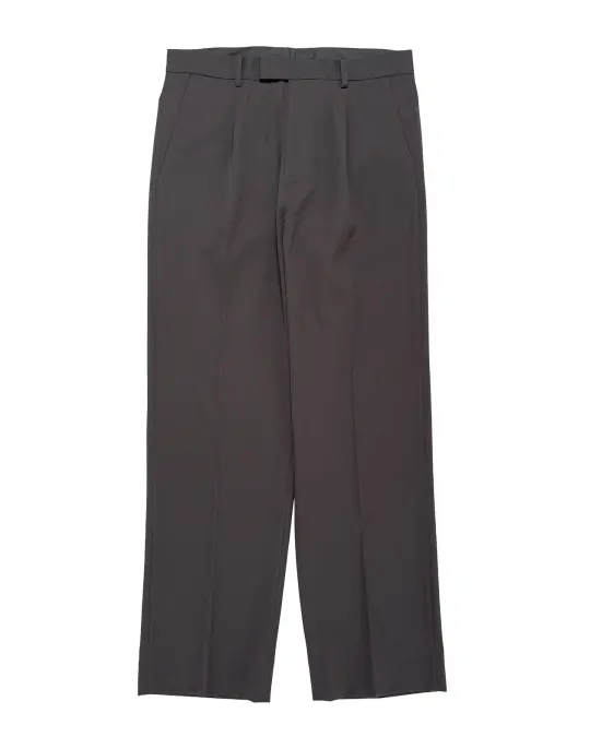 TTT MSW Wool Straight Slacks Charcoal Grey