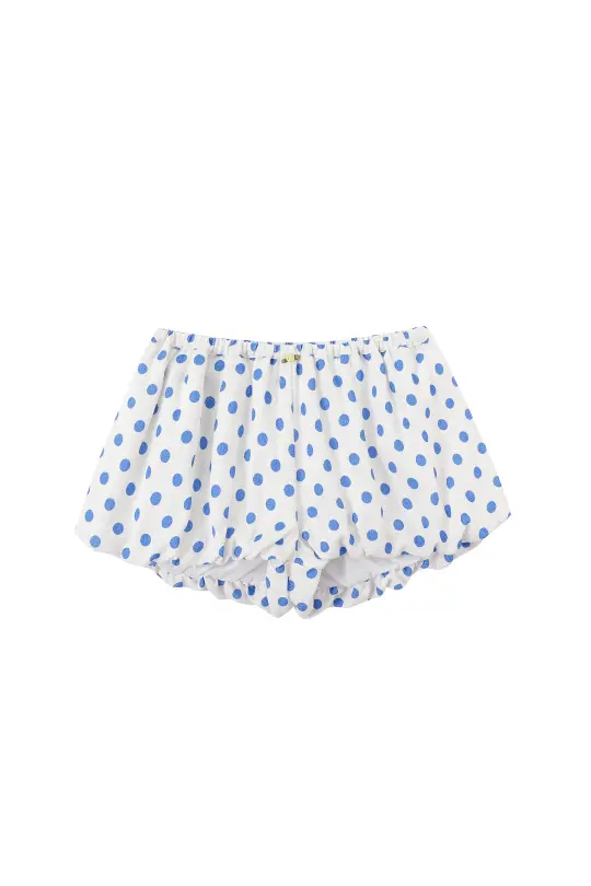 Low Rise Mini Bloomers Blue Polka Dot