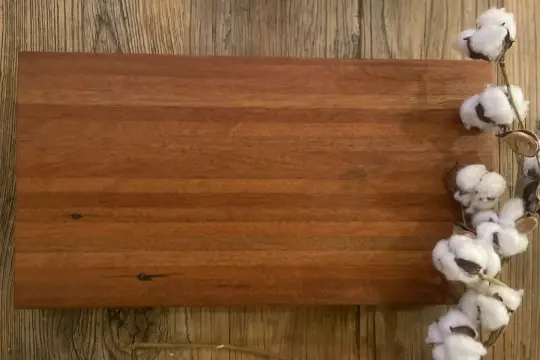 25M016 - Mixed Joined Mahogany Board - Reclaimed YMCA