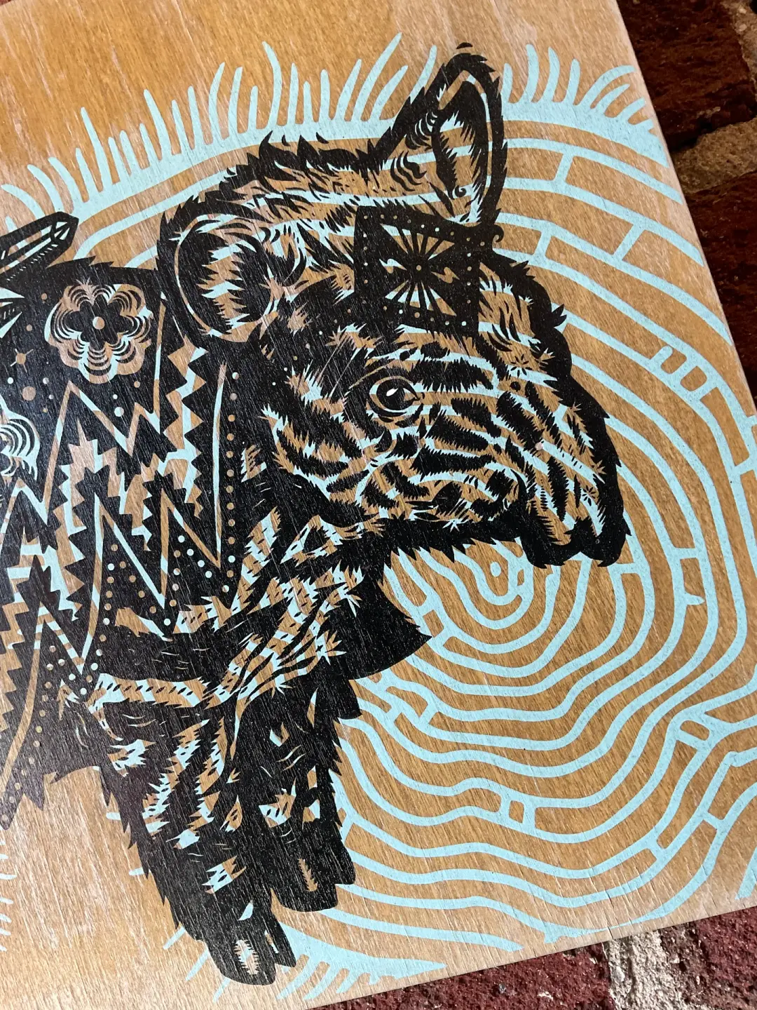 The Healer on Pine Panel