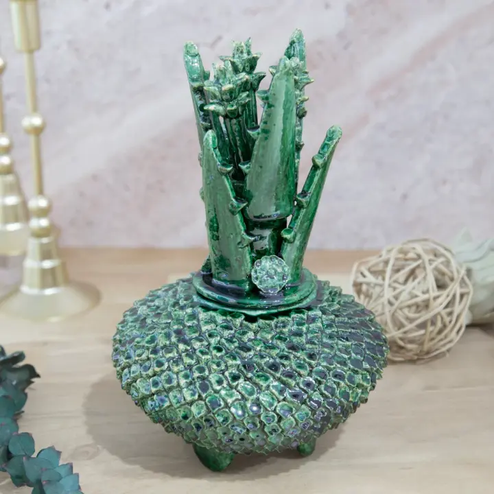 Piña Húngara Wide 10" Decorative Pineapple Sculpture