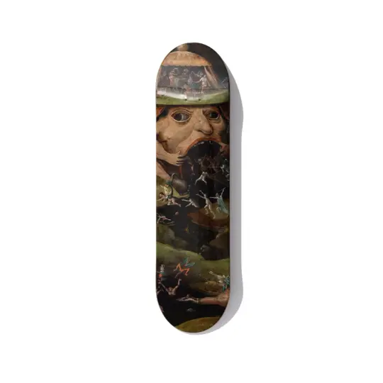 Bosch Earthly Delights Hell Panel Skateboard Art