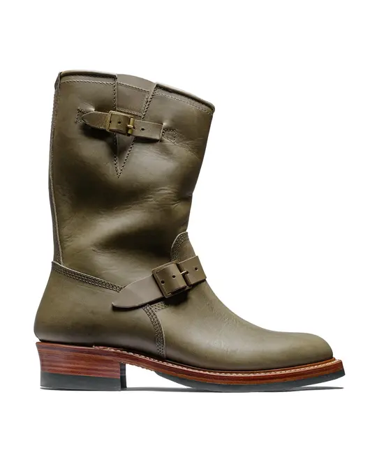 John Lofgren Bootmaker Wabash Engineer Boots Badalassi Carlo Leather Grigio
