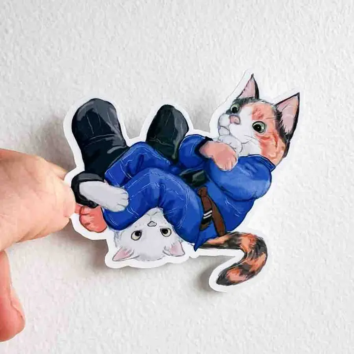 Catjitsu Technique 002 - Armbar Sticker, 3"