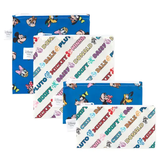 Reusable Snack Bag 4 Pack: Mickey & Friends Crew