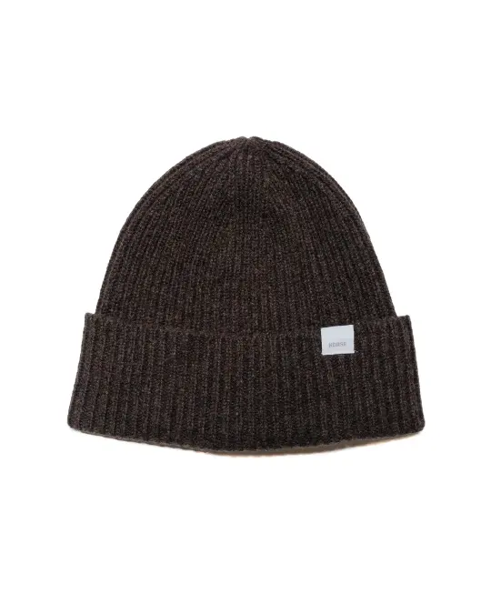 Norse Projects Standard Merino Lambswool Beanie Heathland Brown
