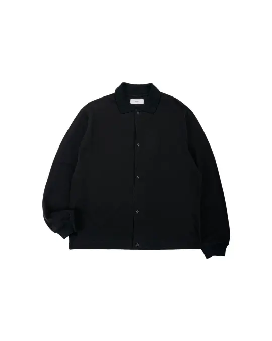 marka Shirt Cardigan Cotton High Twisted Pique Black