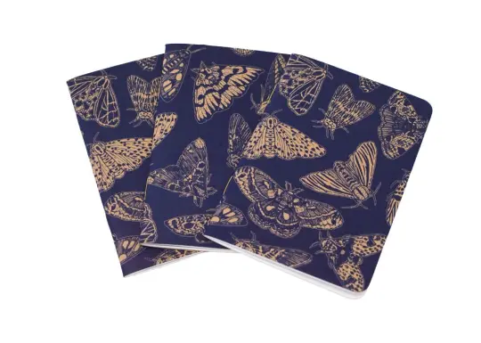 Moth Pattern Pocket Notebook