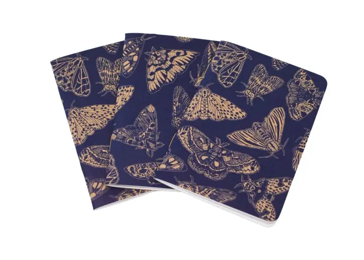 Moth Pattern Pocket Notebook