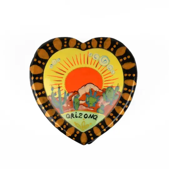 Heart Shape Arizona Lacquer Box