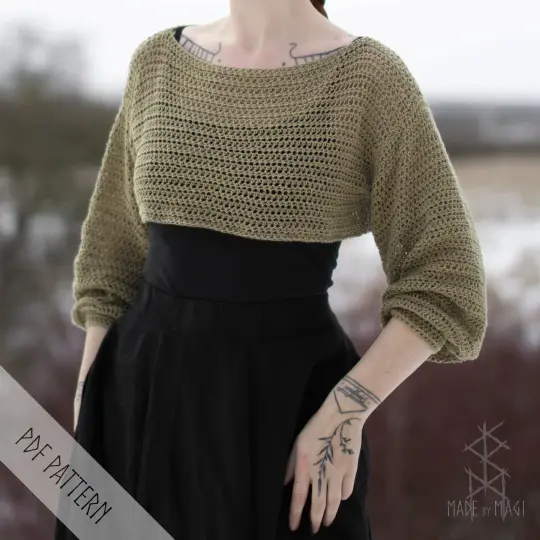 COZY CROP Crochet Pattern