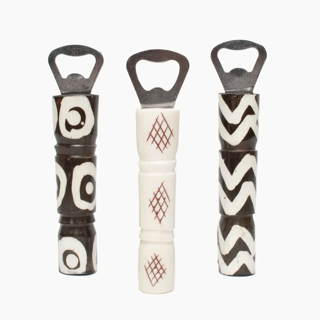 Bottle Opener with Bone Handle from Kenya