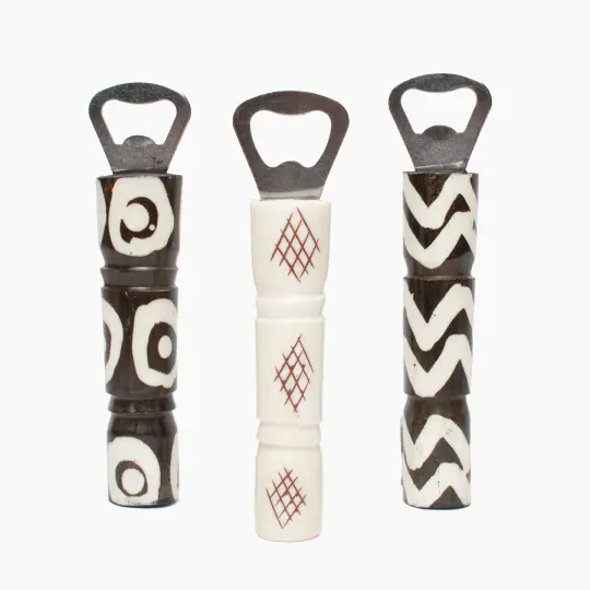 Bottle Opener with Bone Handle from Kenya