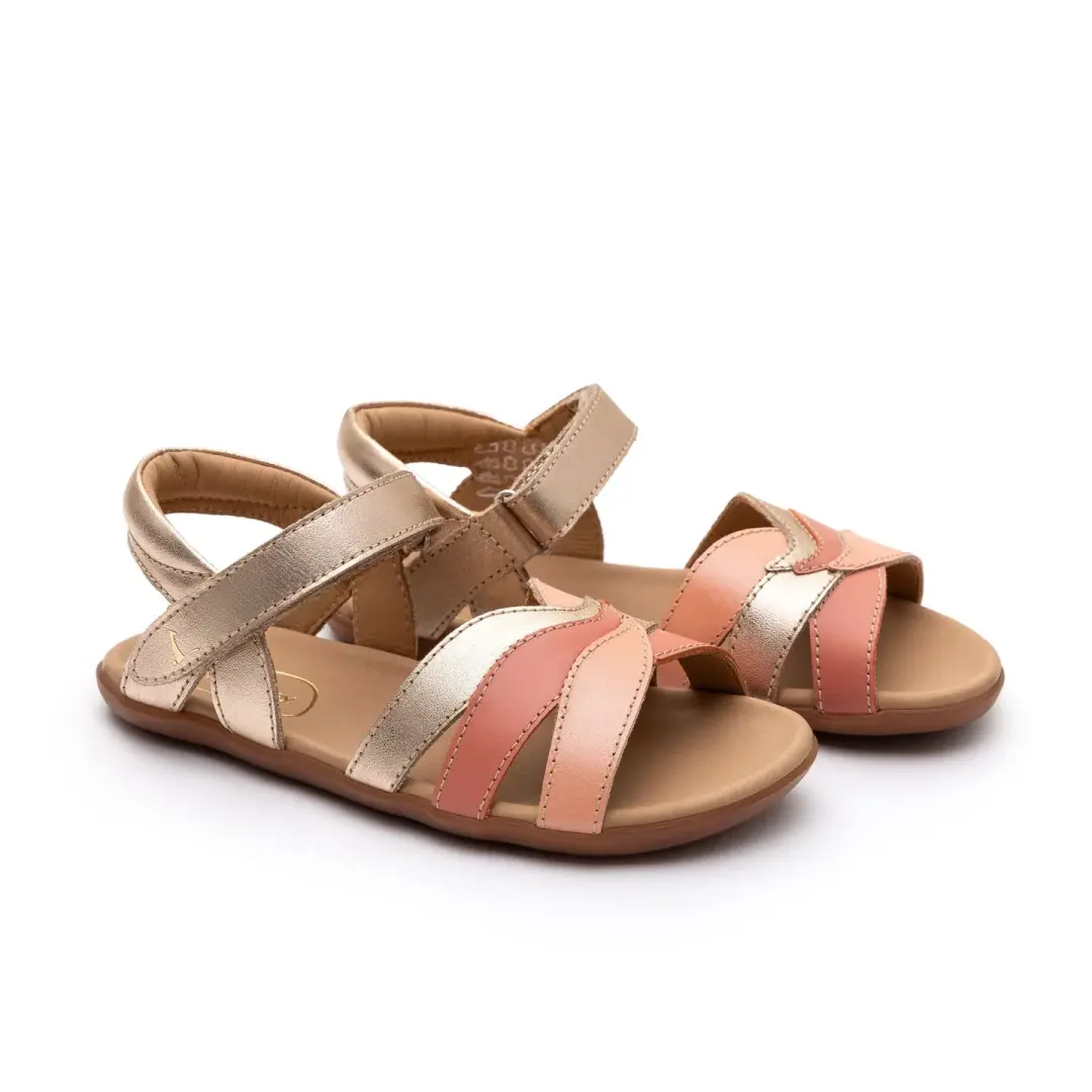Petal Sandals - Metallic Salmon / Flamingo / Rosa Seco (Kids)