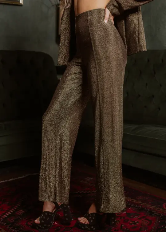 Brylee Pant in Black Gold