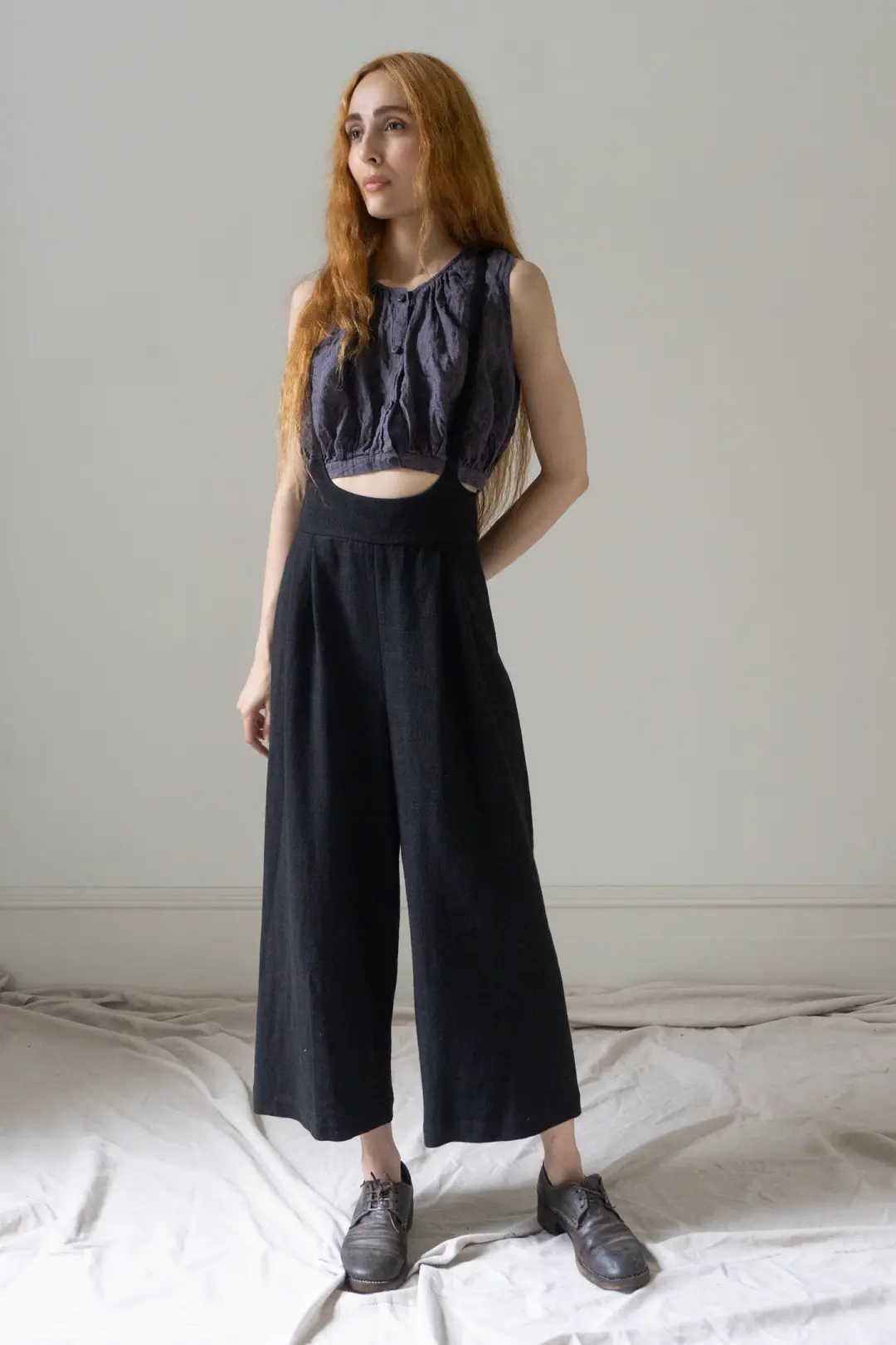 Darcy Suspender Trousers - Black