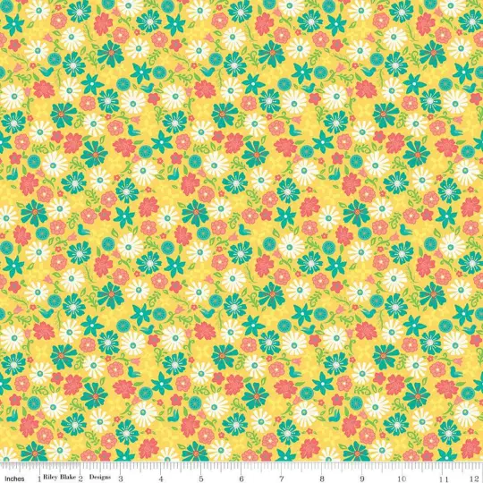 Yellow Flowers from Gingham Cottage