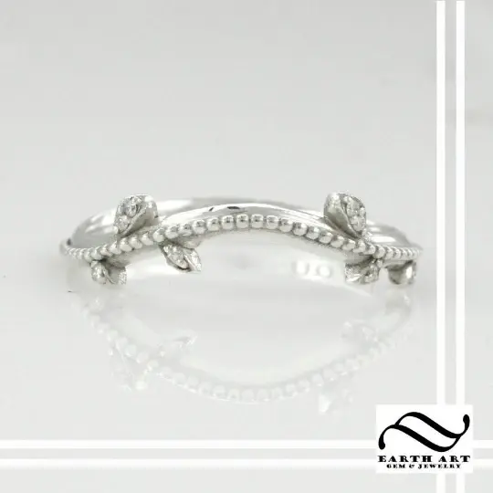 Wedding Band for Kokiri Emerald Ring - Silver or gold