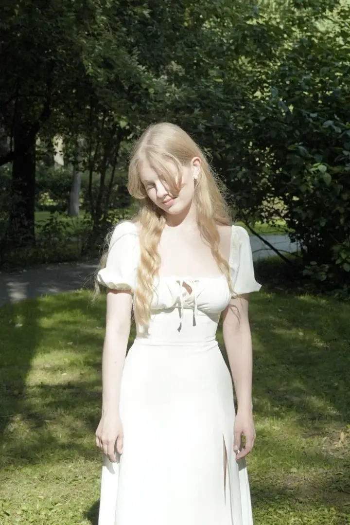 Gentle Silky Prom Gown White Women's Corset Maxi Birthday Dress — Fall Outfit 2026 New RS3084