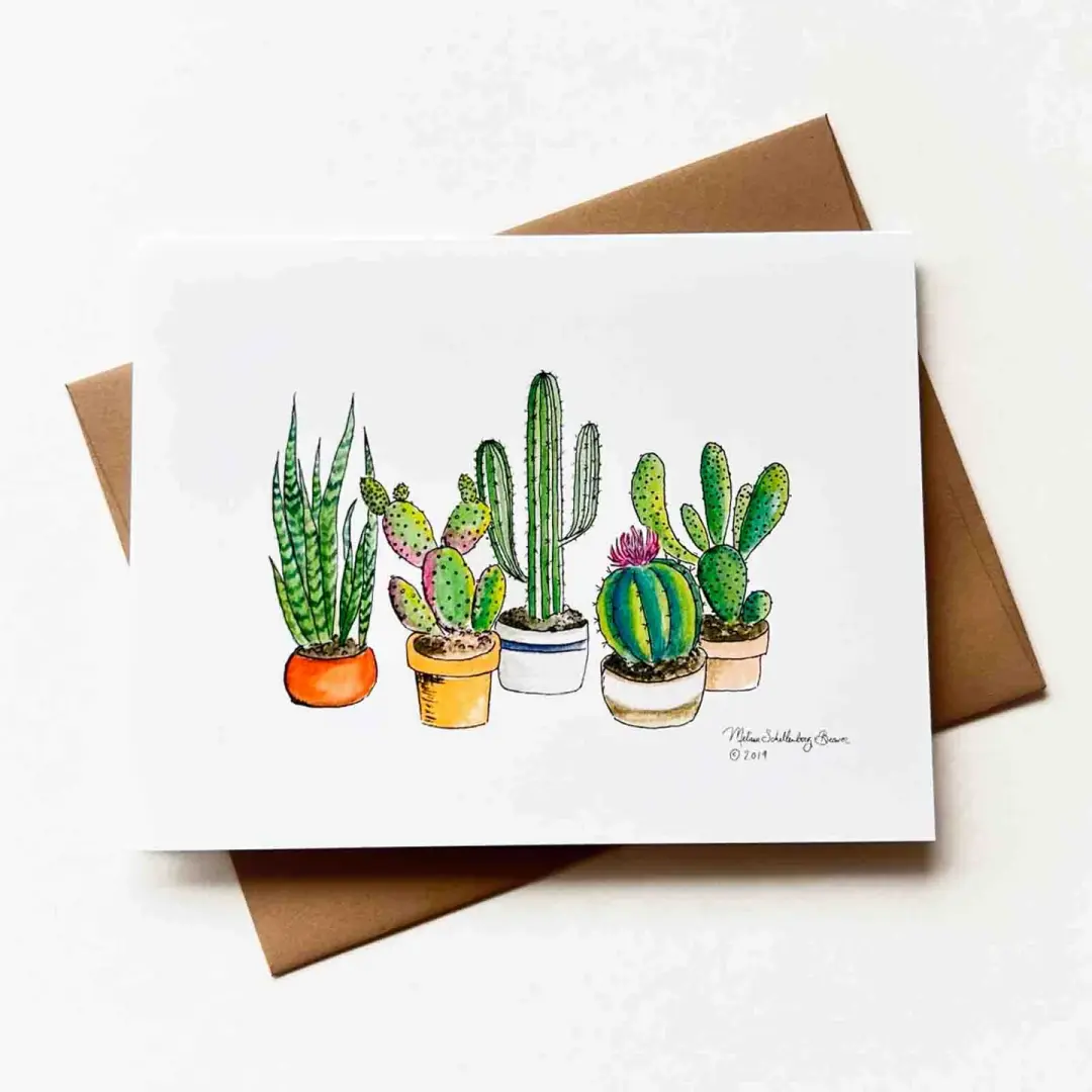 Cacti Card, Wholesale 6 Pack