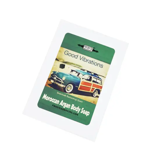 Good Vibrations Moroccan Argan Oil Body Soap | Classic Boardwalk Barbershop Scent