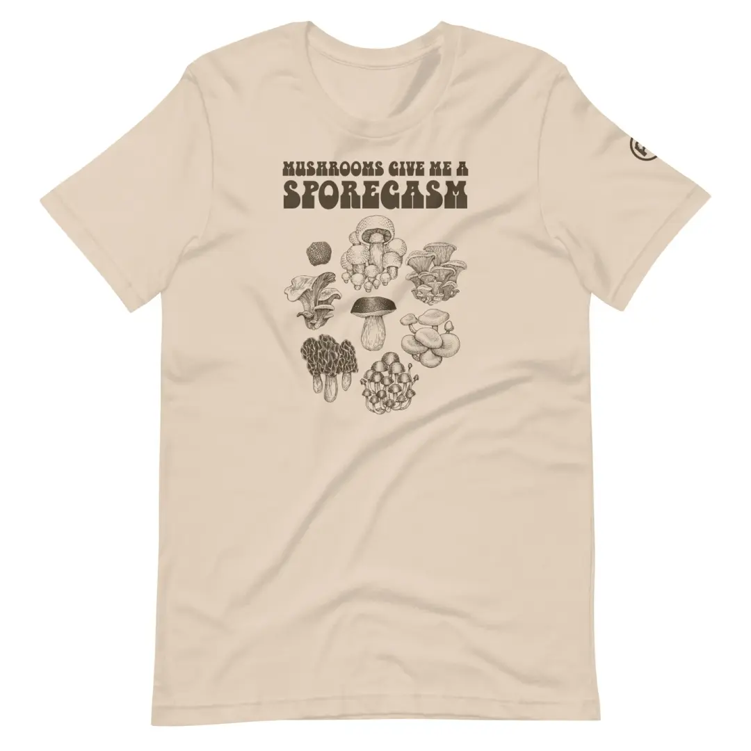 Mushrooms Sporegasm Tee