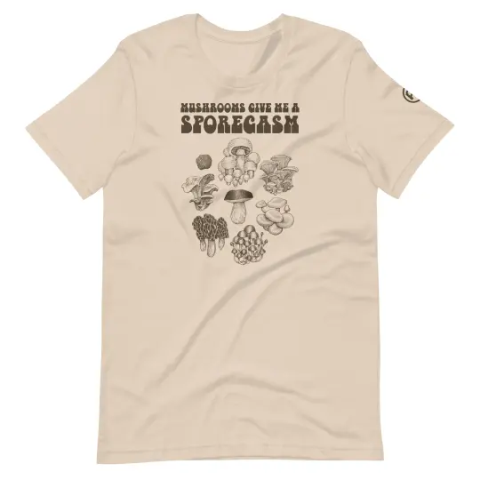 Mushrooms Sporegasm Tee