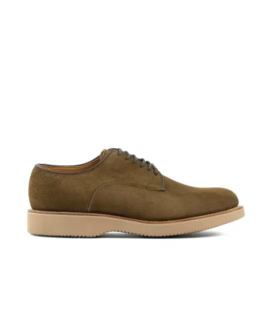 Viberg Mushroom Chamois Roughout Derby Shoe