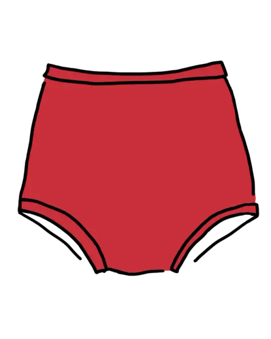 Swimwear Sky Rise Bottom Classic Red