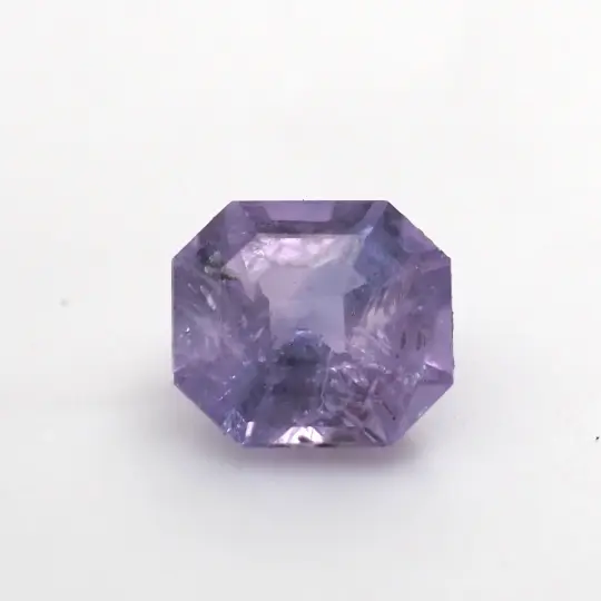 Purple sapphire octagon step cut .38ct