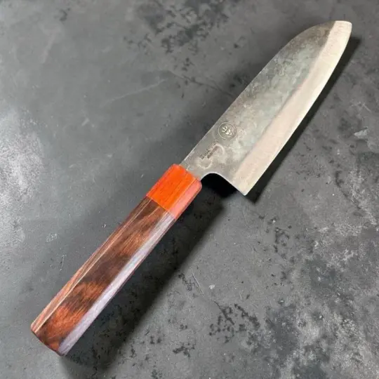 Dao Vua V3 52100 Carbon Steel 165mm Santoku