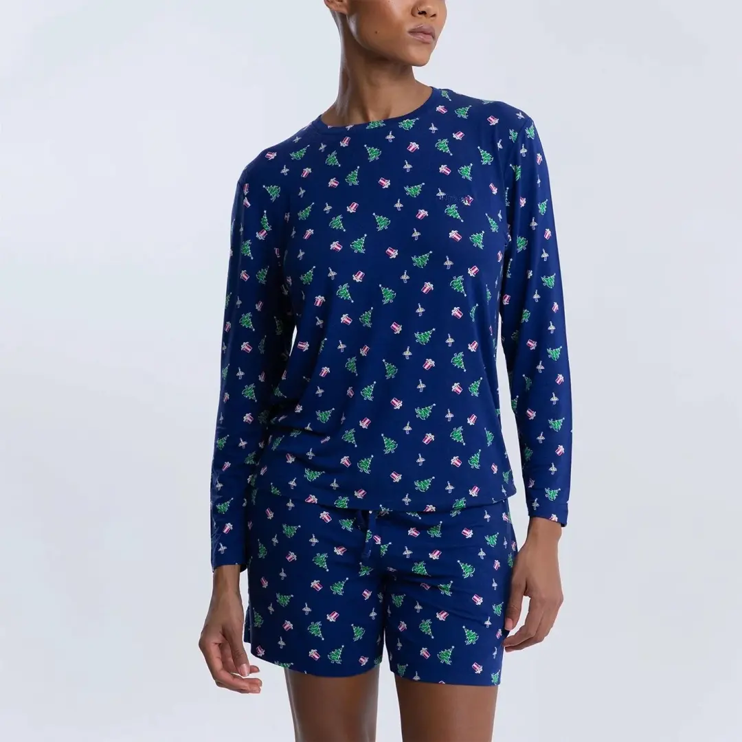 Sleep Long Sleeve Tee Merry & Bright