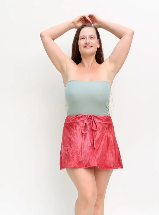 Drawstring Waist Wanderer Mini Skirt