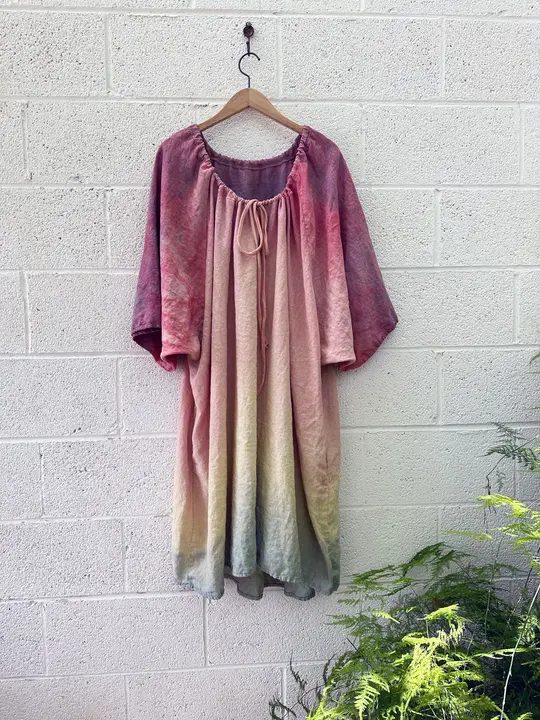 Drawstring Collar Bumble Bee Ayurvastra Kaftan (11)